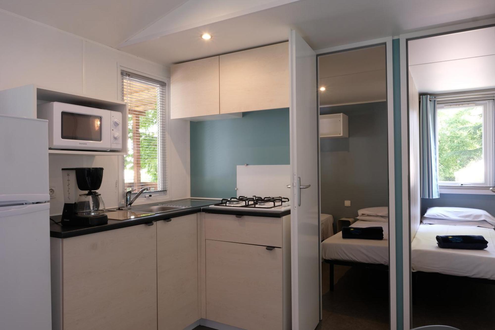 Happy Camp Mobile Homes In Camping Senia Cala Canyelles Lloret de Mar Bagian luar foto
